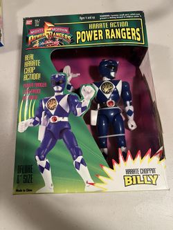 Vintage Blue Power Ranger Karate Chopping Billy