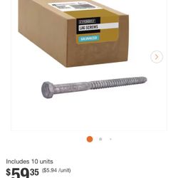 Lag Screw 5/8 in. x 6 inch Galvanized - 10 Pack