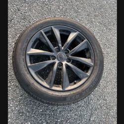 1 X 215/55r17 5x4.5 5x114.3 Stock G35 G37 Q50 Q60 350z 370z Sentra Accord Civic Camry Mustang Altima Tacoma rim Wheel 90% Treads Tire!!