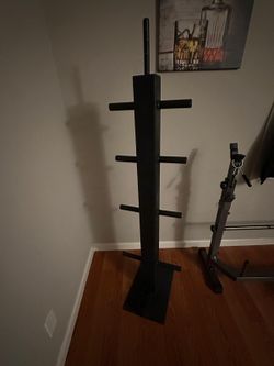 Olympic vertical weight rack