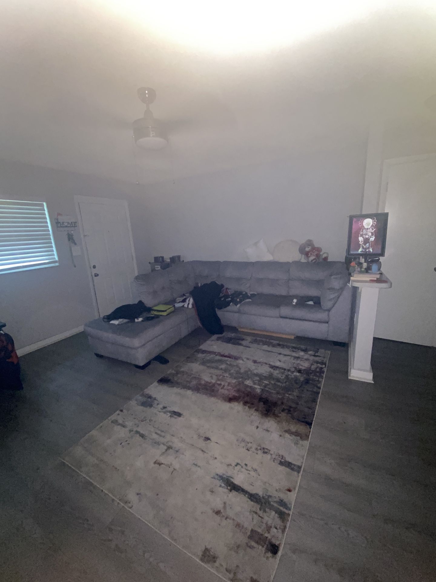 6 Seater Couch, Rug , & Pillows