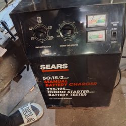 Sears 50/15/2  Manuel Battery Charger 