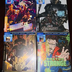 Marvel Mondo Exclusive 4K Steelbooks Guardians of the Galaxy, Avengers, Dr Strange and Black Panther Sold Out! *Verified Seller* 
