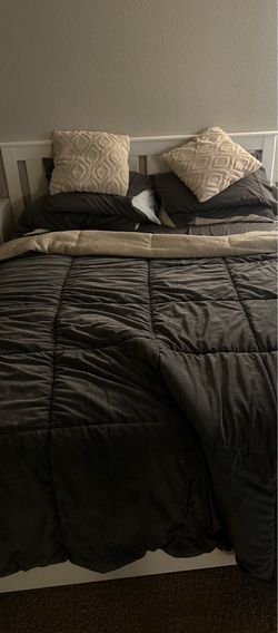 Queen bed spring mattress and frame