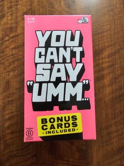 You Can't Say "Umm" Party Game $12 OBO