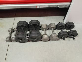 Dumbbell and weights  5lb-40lb