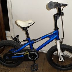 RoyalBaby Cycle • 2 Upgrade • Freestyle • Black, Blue & White • 14” Wheels
