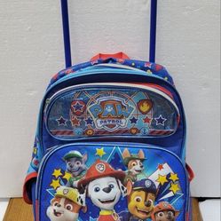 Nickelodeon Paw Patrol 16" Rolling Backpack. 