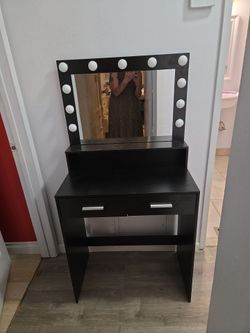 Vanity with lights