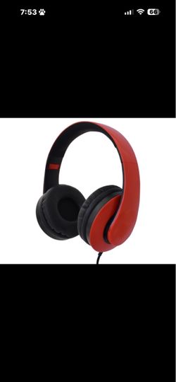 NEW! Sonic Wired Maestro Headphones-Jester Red
