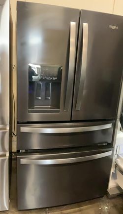 Whirlpool 4-Door Stainless Steel Refrigerator Fridge
