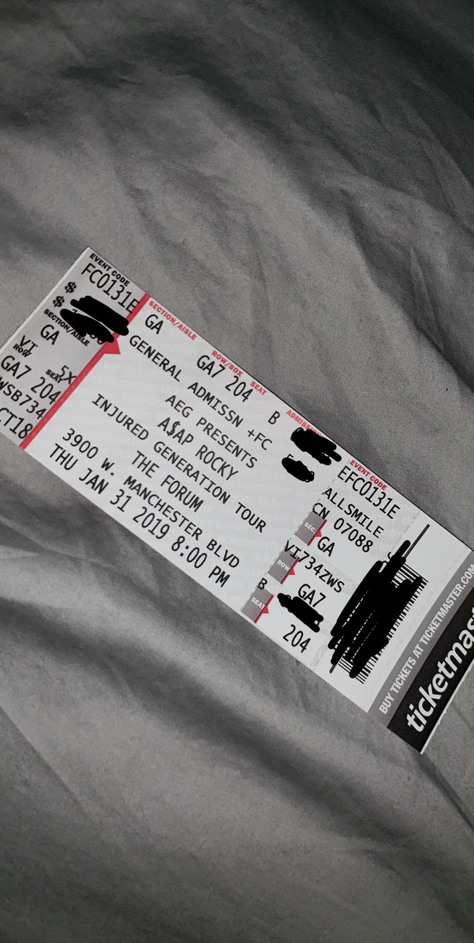 Asap rocky Injured Generation Tour LA