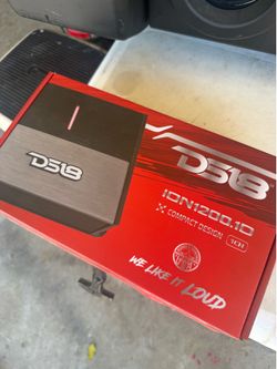 DS18 ION1200.1D Powerful and Compact Monoblock 1 Channel Amplifier Full Range 1200 Watts RMS @ 1-Ohm Class D - Micro Digital 1-Channel Car Amplifier -