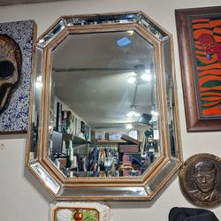 octagonal wall mirror Made In ITALY 