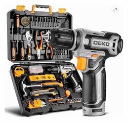 12V Cordless Drill Set, 133 Pieces Home Power Tool Set with 1500mAh Lithium-Ion Battery & Charger, Lightweight Tool Kit in Storage Case