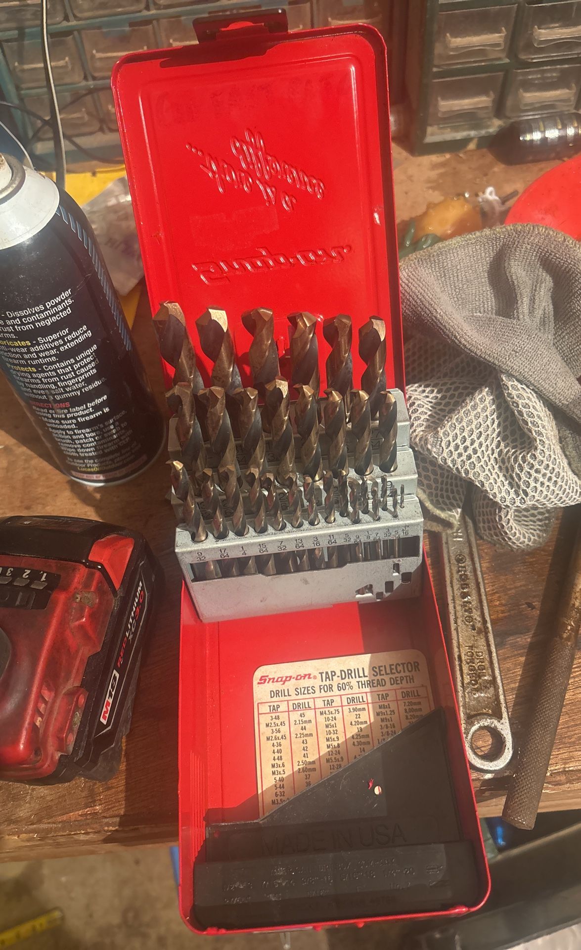 New Old Stock Snap On Drill Bit Set