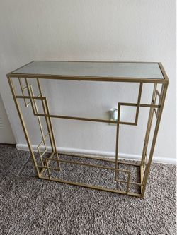 Table console and mirror