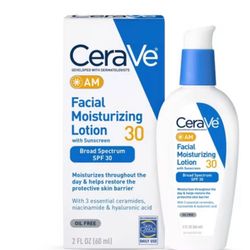 Two CeraVe Facial Moisturizing Lotion With Sunscreen