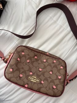 Coach Signature Heart Print Crossbody Bag