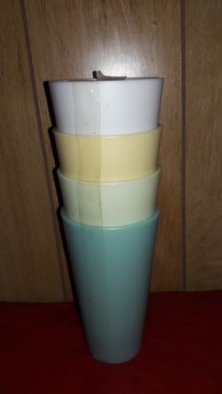 NEW plastic cups. 4 for $6