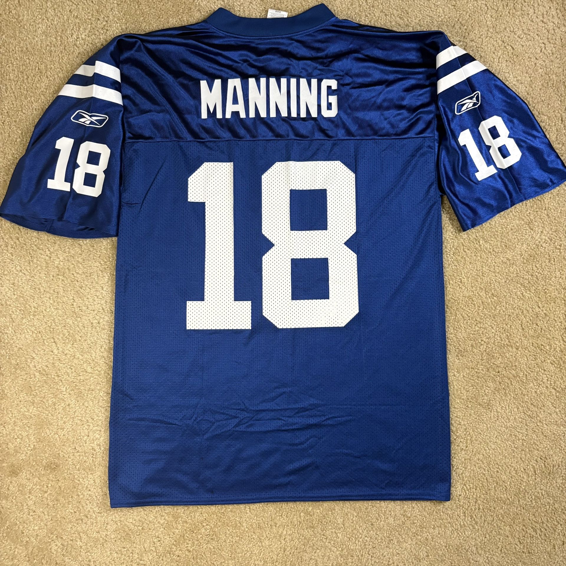 Peyton Manning Indianapolis Colts Men’s Medium Reebok Jersey