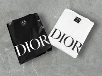 Dior Tshirt Black And White 
