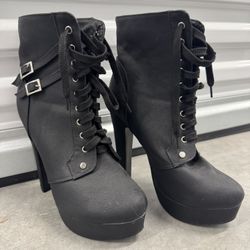 6” Black Heels