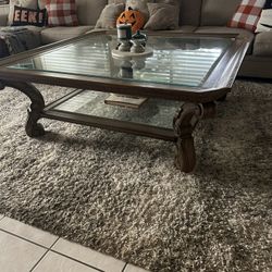 Large Glass Coffee Table