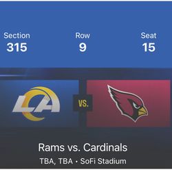 Los Angeles Rams versus Arizona Cardinals 