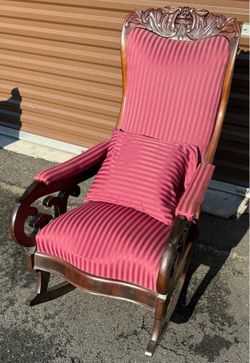 Gorgeous Vintage Victorian Lincoln Platform Rocker.