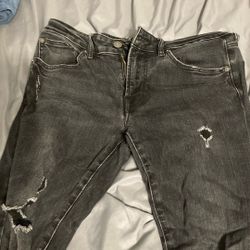 Black American Eagle Ripped Jeans
