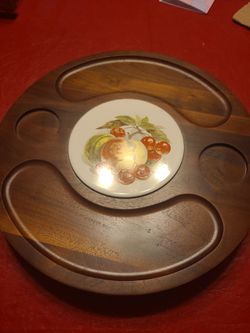 Charcuterie lazy Susan tray