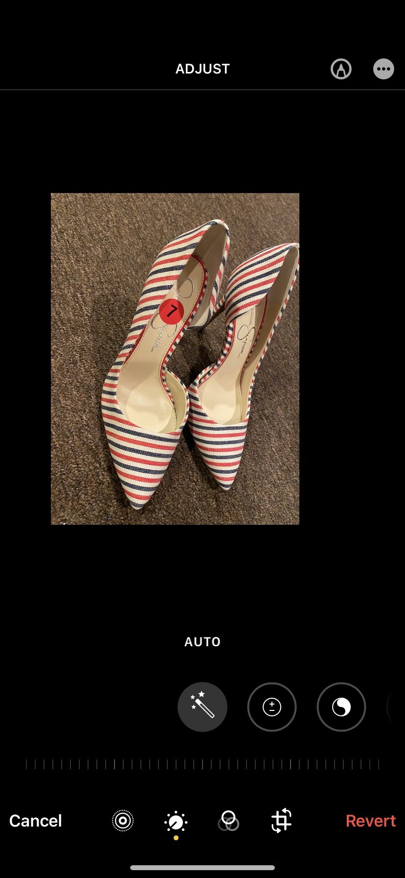 Brand NEW Jessica Simpson Stiletto Sz 7 Patriotic heels red white blue stripe shoes