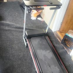 2.5 HP Black Steel Foldable Electric Treadmill with Safety Key, LCD Display, Phone Holder and 3-Level Incline
