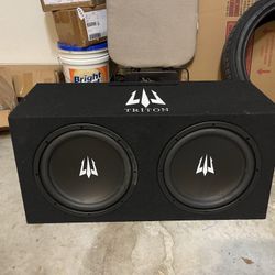 Triton Audio Dual 10” Subwoofer w / 1000W Mono Amplifier