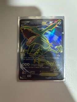 Pokemon Rayquaza EX 104/108 Roaring Skies Full Art Holo Ultra Rare.