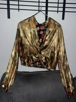 Zara crop blouse