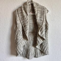 It's Our Time Sleeveless Cardigan Sweater XS