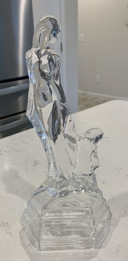 Crystal Mother & Child… Beautiful… Flawless… Italian Clear Lead Crystal…