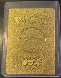 charizard pokemon card binder Shiny Charizard V Gold Metal Card main image 1