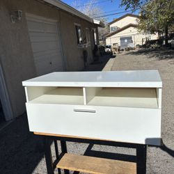 White Tv Stand.