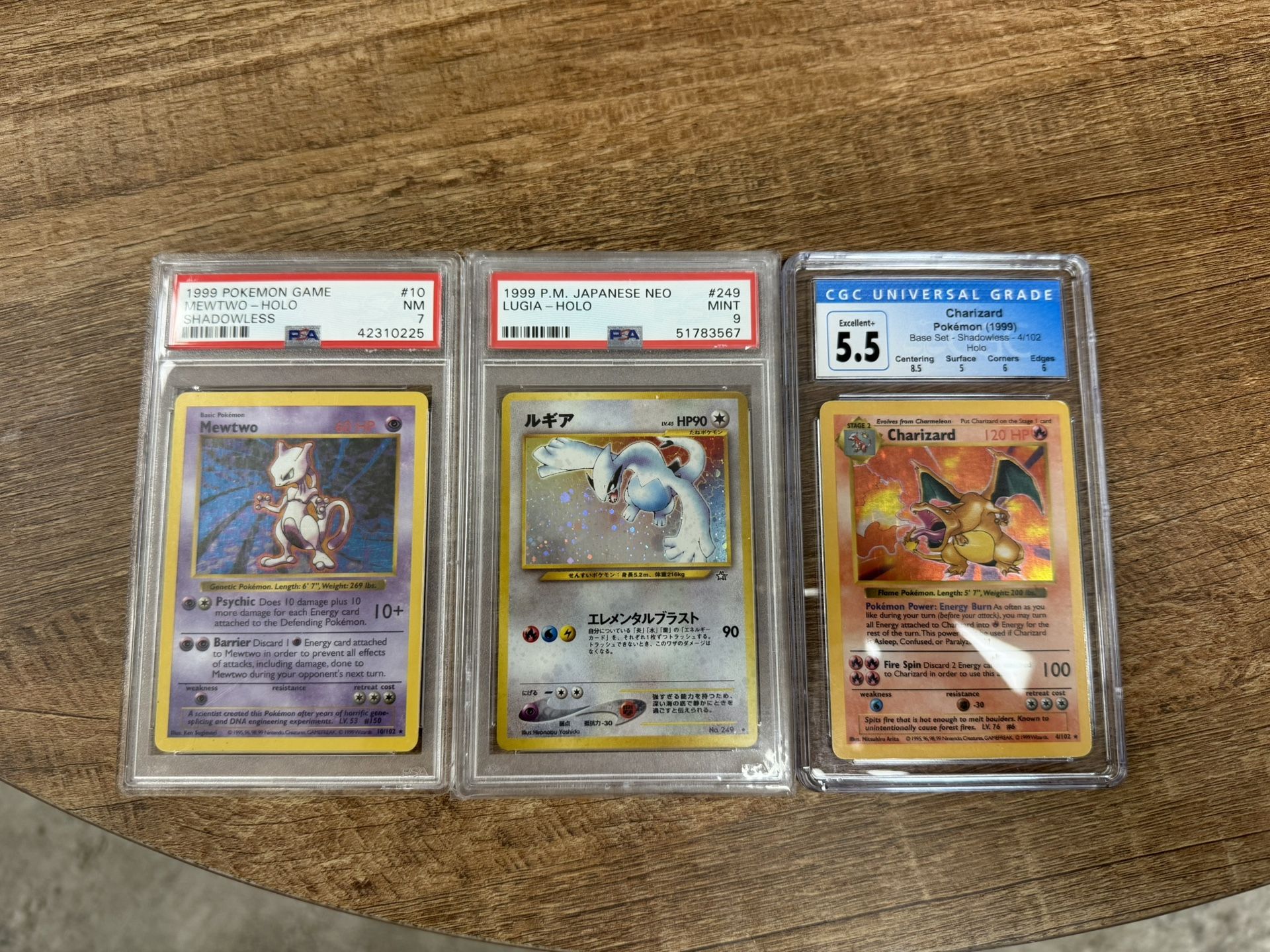 Pokemon Cards Graded Slabs And Some Raw Cards