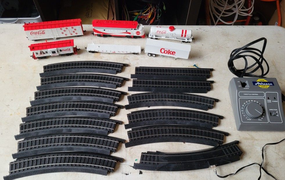 Coca Cola Train Set With Transformer