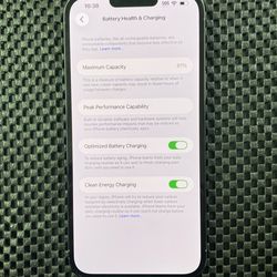 Unlocked Apple iPhone 13 Pro Max 128GB 81% Battery Health