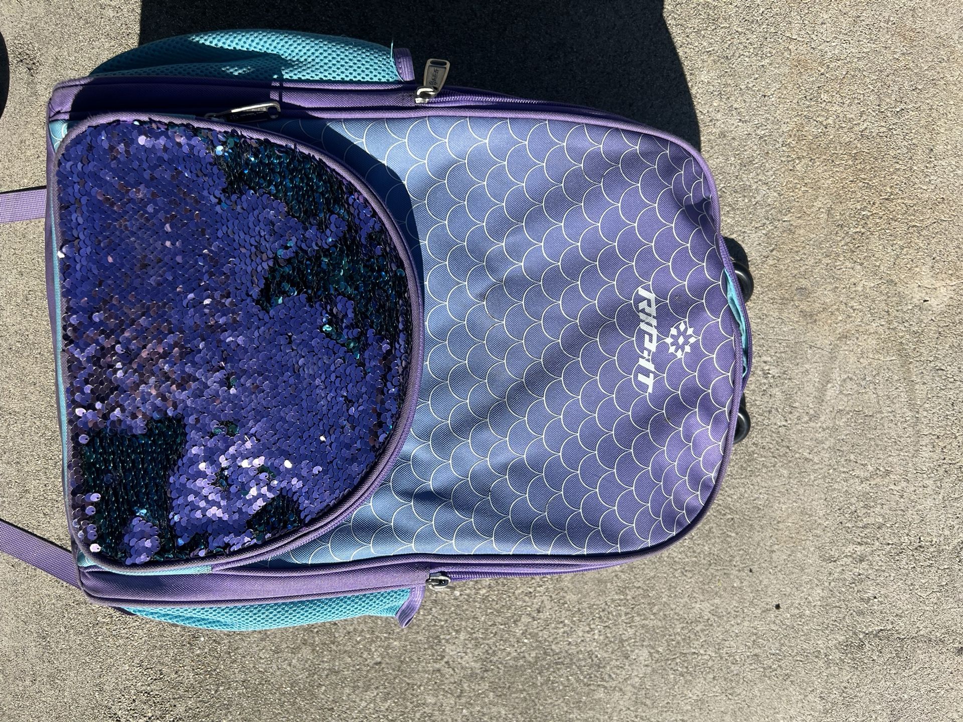 Softball Bag And Helmet.