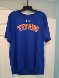 Under Armour blue tee shirt size L