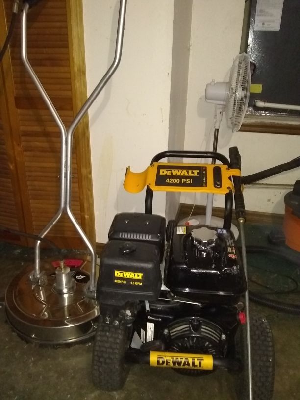 Pressure washer and 21" Surface cleaner