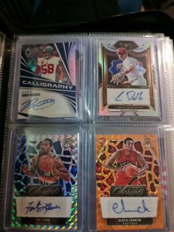 Book full of Rare auto and numbered inserts various players