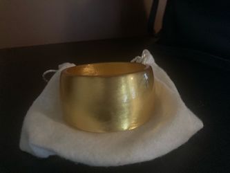 Large Kendra Scott, Gold Bangle Bracelet
