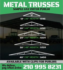 Steel trusses rafters
